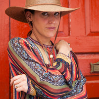 Outback Lattice Gambler Palm Straw Hat