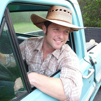 Outback Lattice Gambler Palm Straw Hat