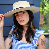 Boater Straw Hat