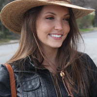 Outback Lattice Gambler Palm Straw Hat