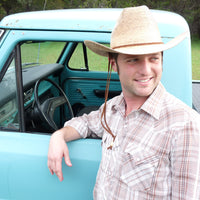 Rodeo Cowboy Palm Straw Hat