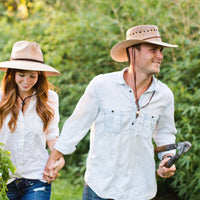 Outback Lattice Gambler Palm Straw Hat