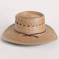 Outback Lattice Gambler Palm Straw Hat