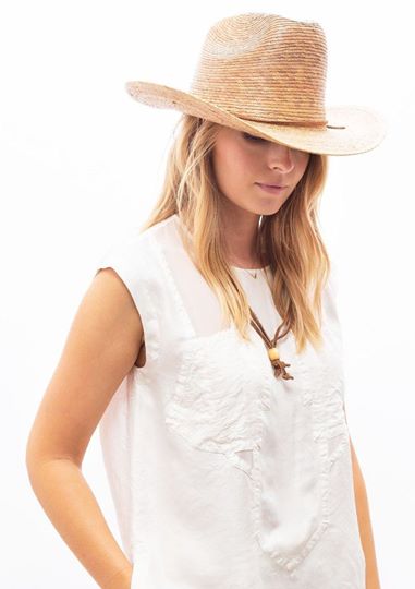 Rodeo Cowboy Palm Straw Hat