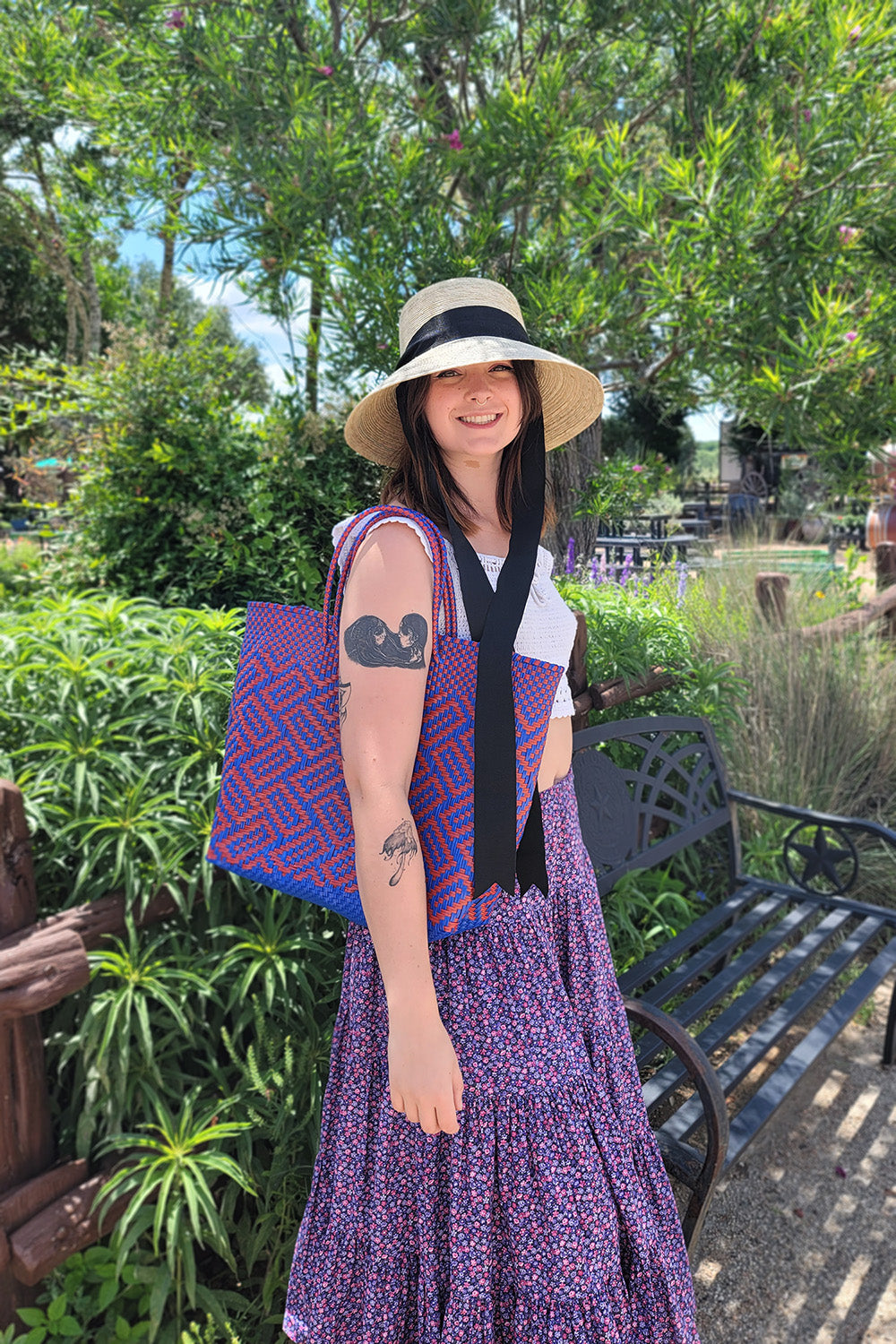 Juno Straw Hat Ribbon Tie | Handwoven Palm Hat | Tula Hats