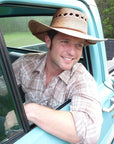 Outback Lattice Gambler Palm Straw Hat