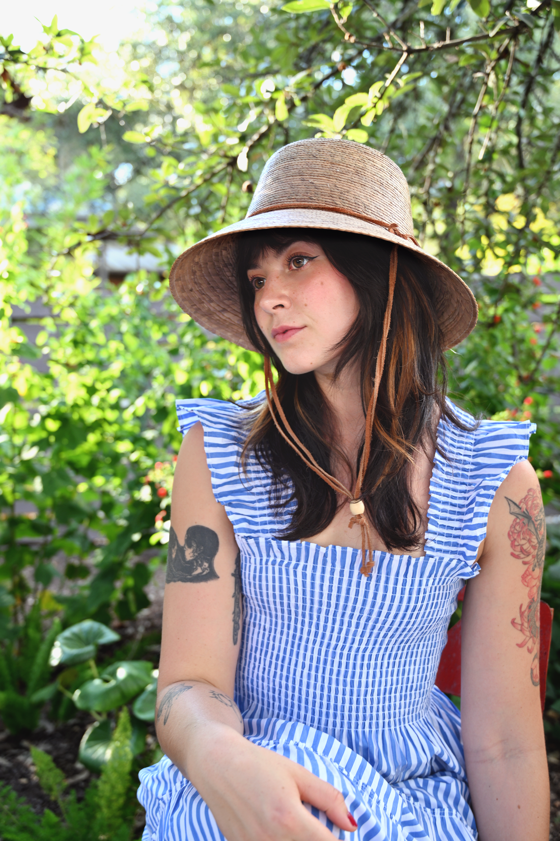 Abby Straw Bucket Hat