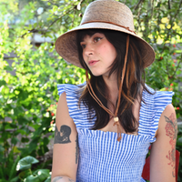 Abby Straw Bucket Hat