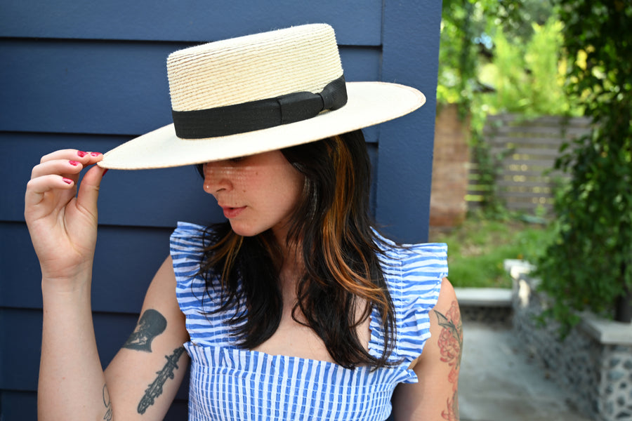 Boater Straw Hat