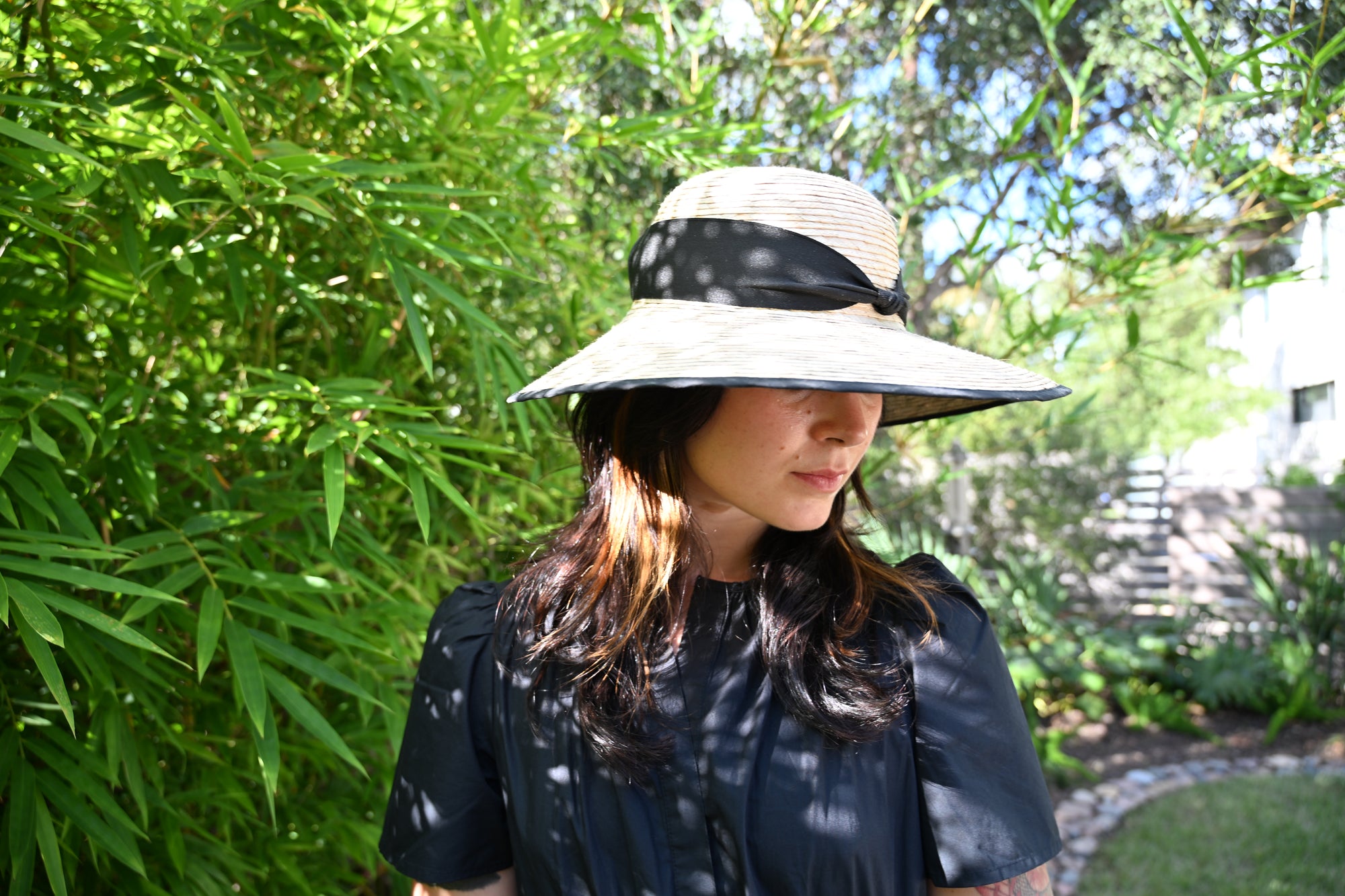 Lucy Straw Ponytail Hat