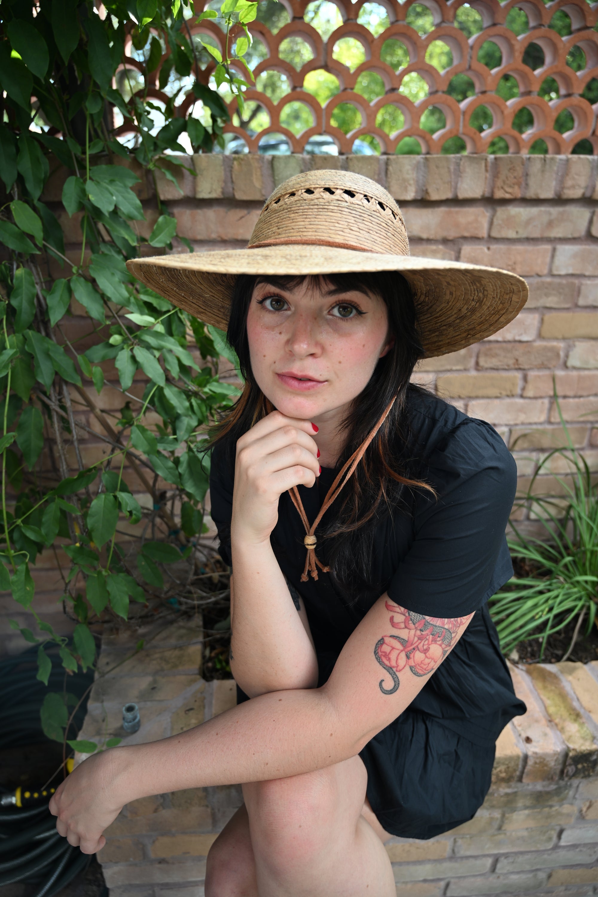 Ranch Lattice Straw Hat