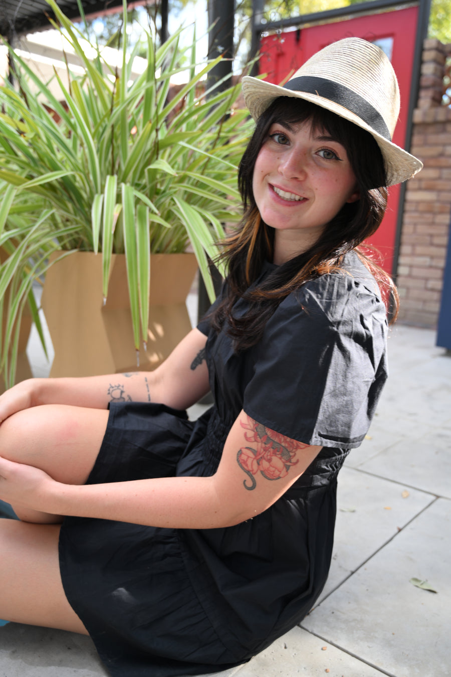 Fedora Straw Hat Light