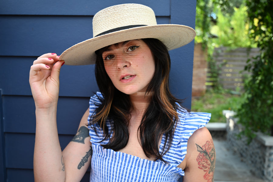 Boater Straw Hat