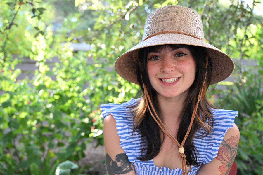 Abby Straw Bucket Hat