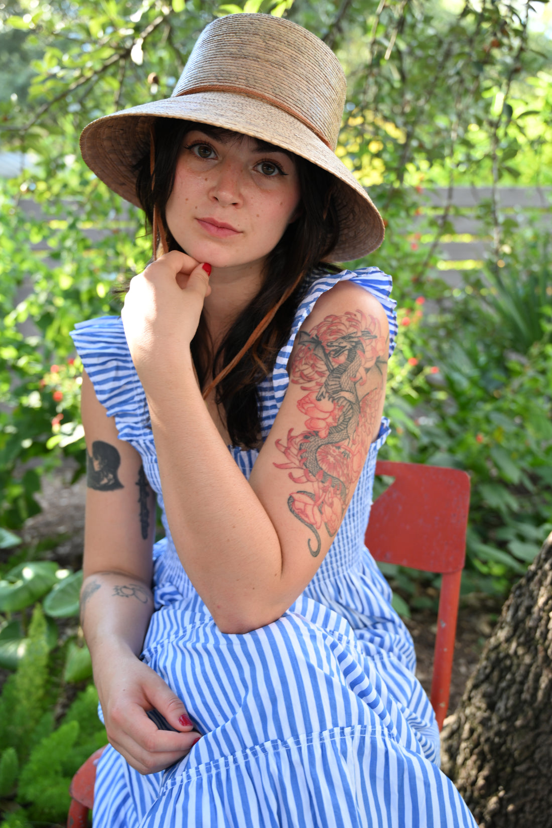 Abby Straw Bucket Hat