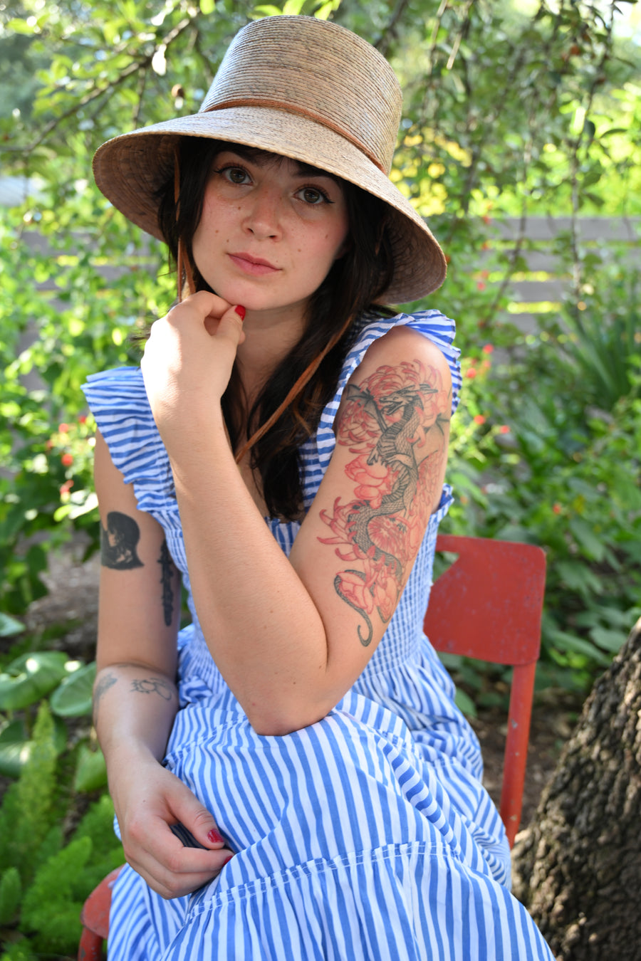 Abby Straw Bucket Hat