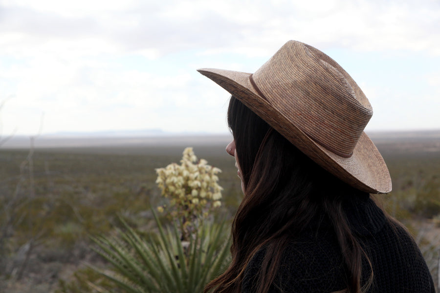 Outback Gambler Palm Straw Hat