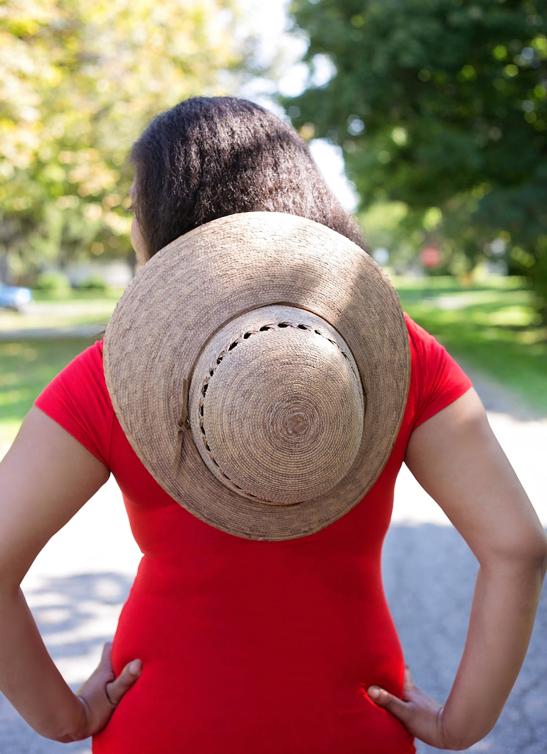 Laurel Lattice Extra Large Straw Hat