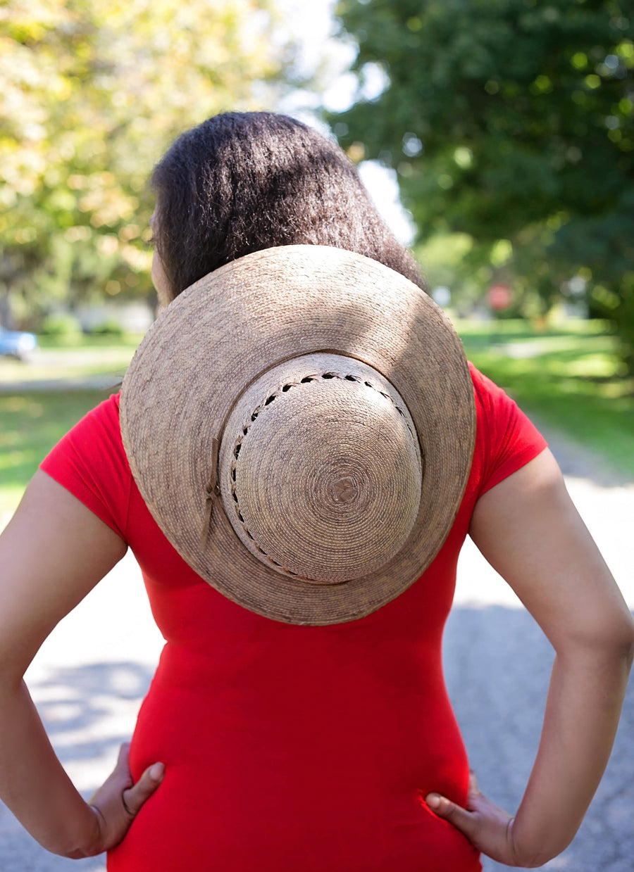 Laurel Lattice Extra Large Straw Hat