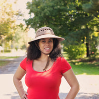 Laurel Lattice Extra Large Straw Hat