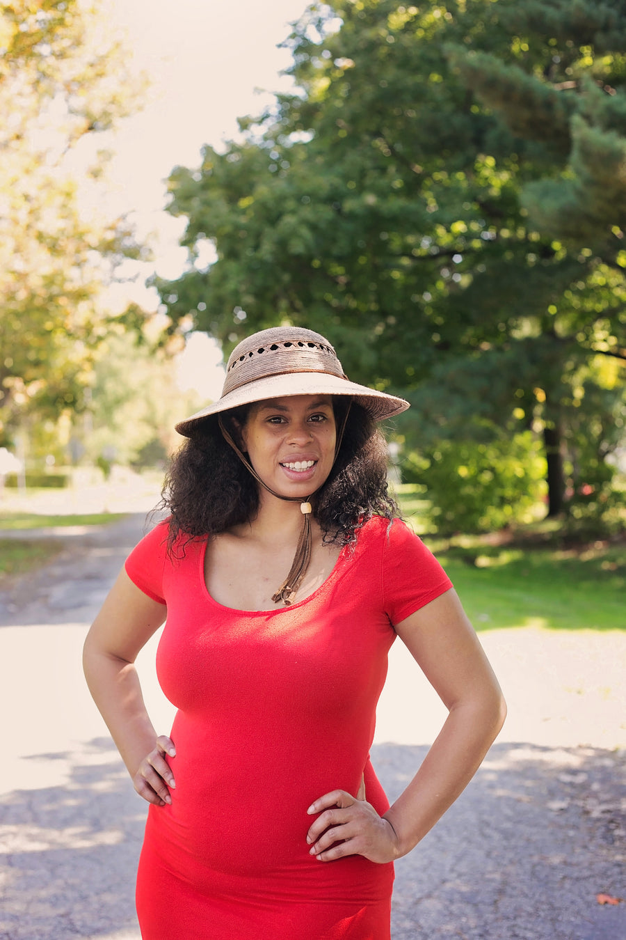 Laurel Lattice Extra Large Straw Hat