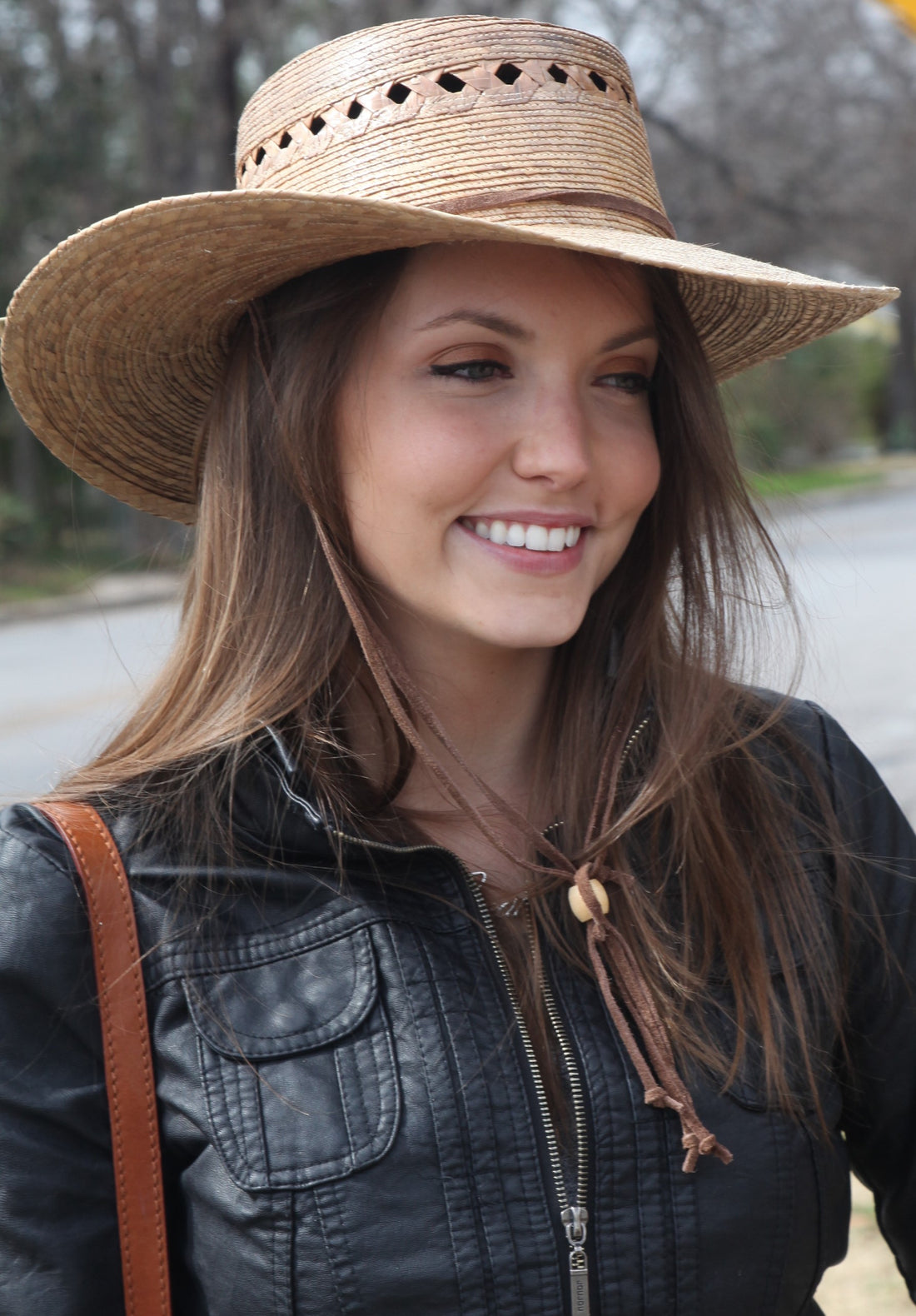 Outback Lattice Gambler Palm Straw Hat