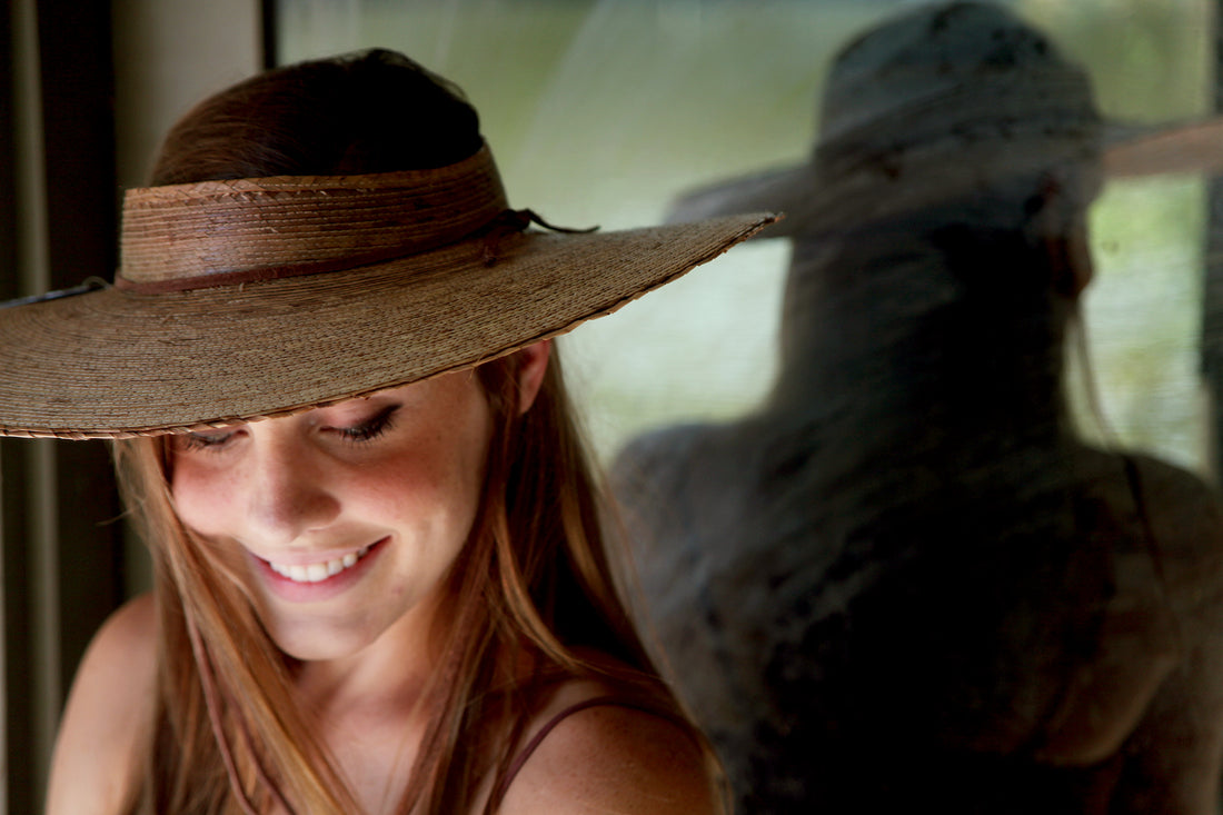 Open Crown Straw Hat