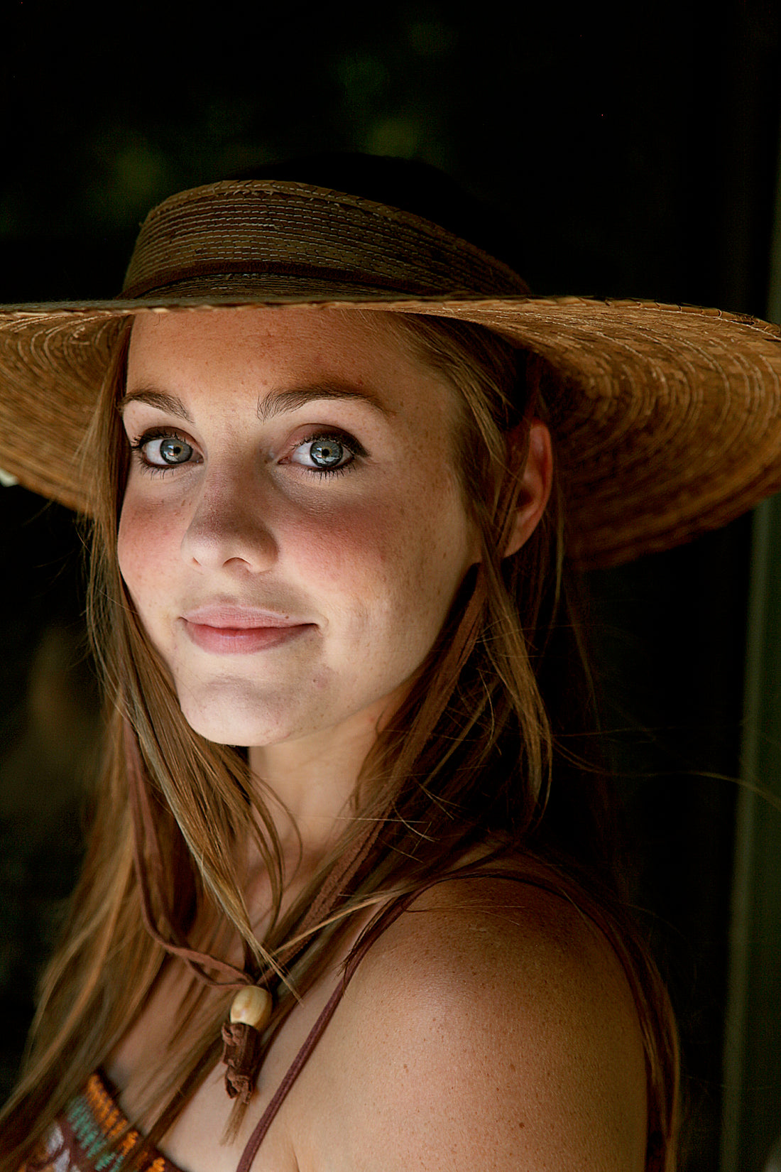 Open Crown Straw Hat