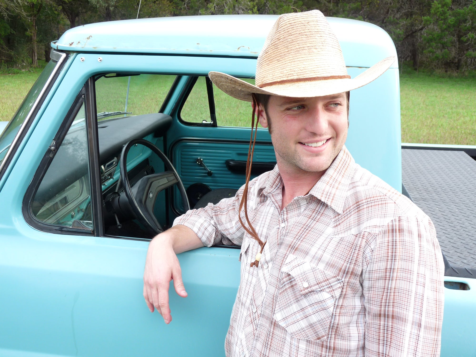 Rodeo Cowboy Palm Straw Hat