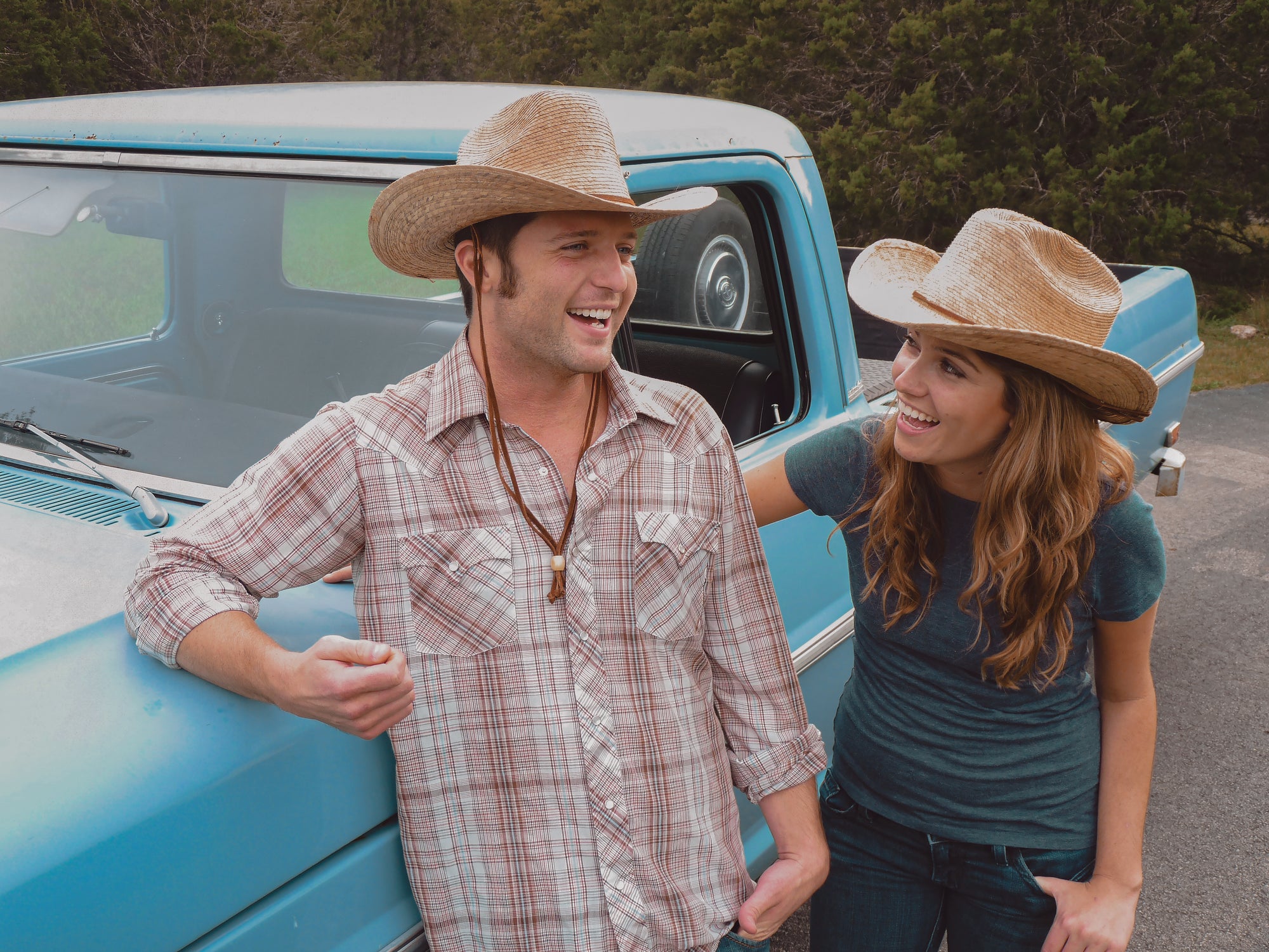Rodeo Cowboy Palm Straw Hat
