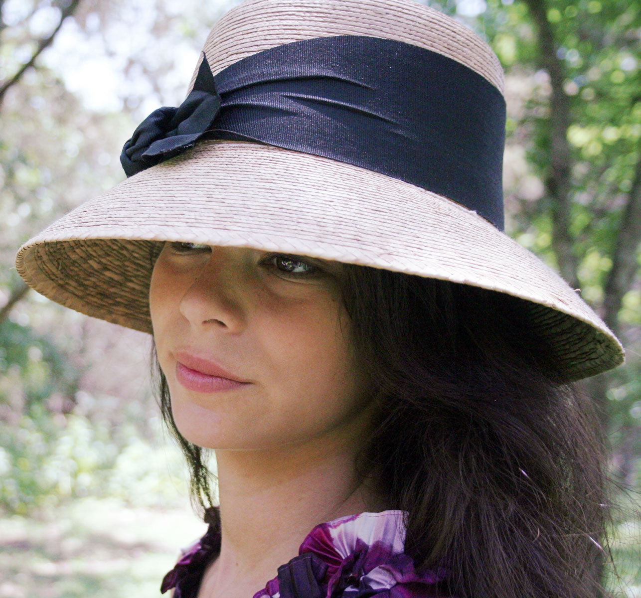 Somerset Black Bow Straw Hat
