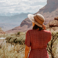 Laurel Lattice Extra Large Straw Hat