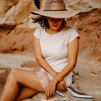 Gardener Lattice Straw Hat