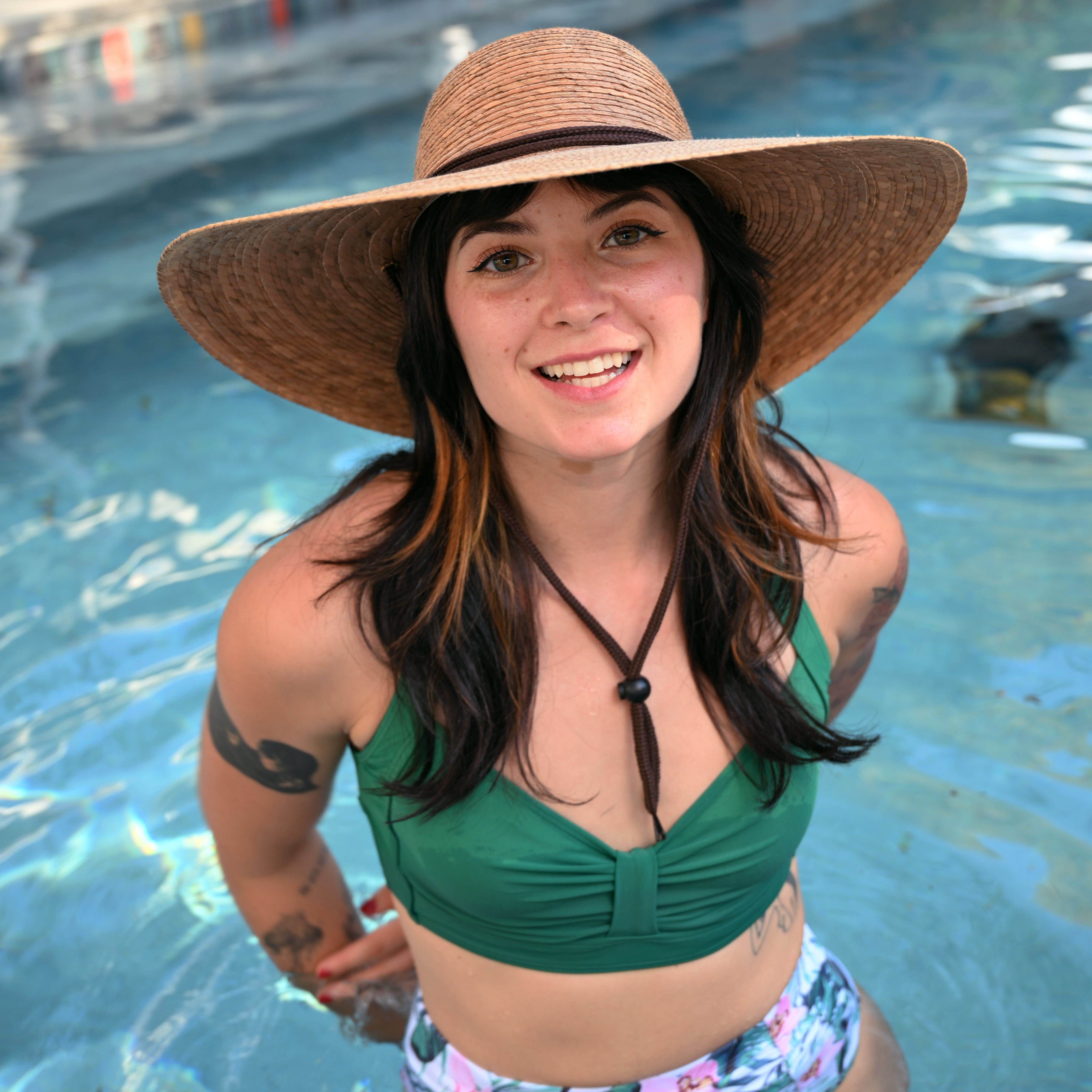 Women's Beach Straw Hat | Handwoven Palm Hat | Tula Hats