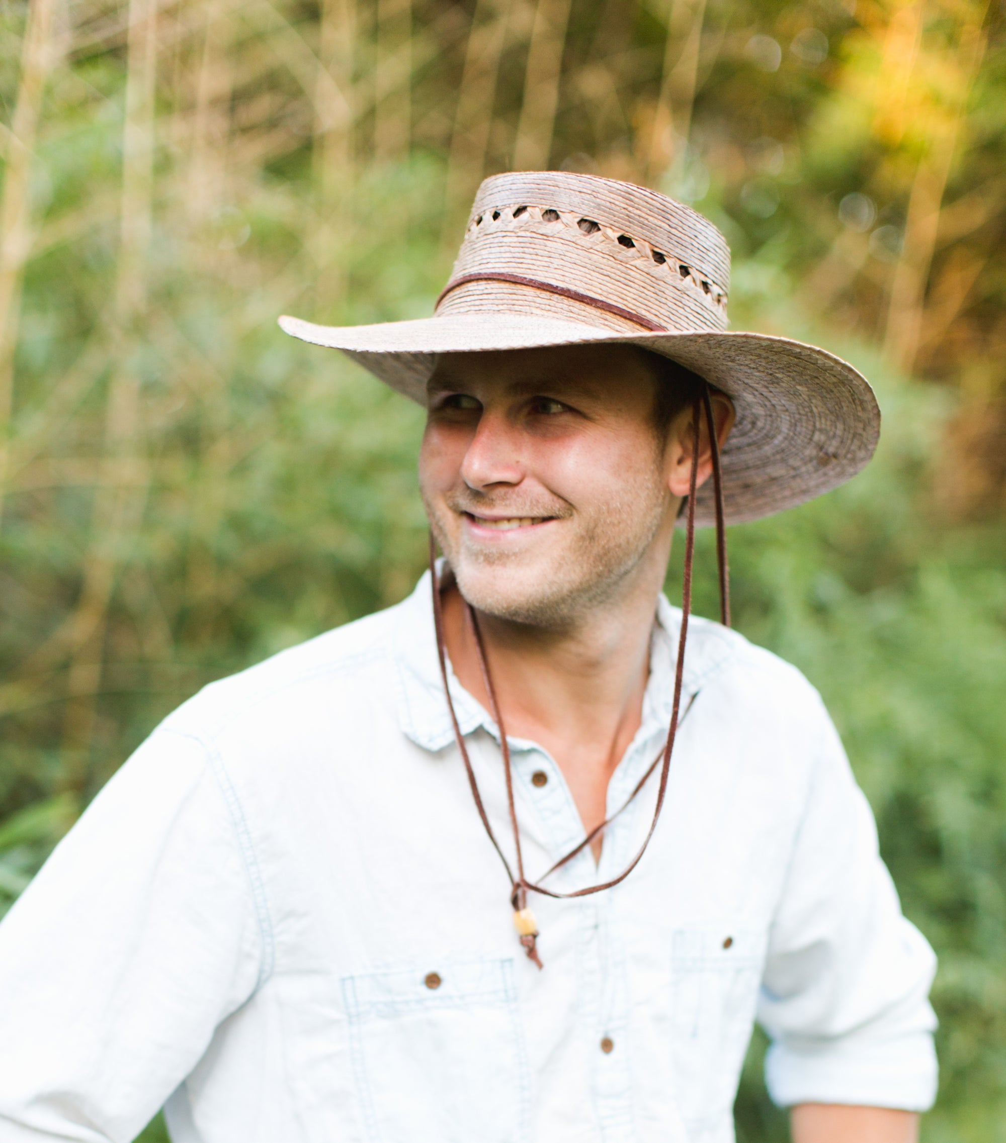 Outback Lattice Gambler Palm Straw Hat