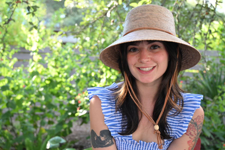 Abby Straw Bucket Hat