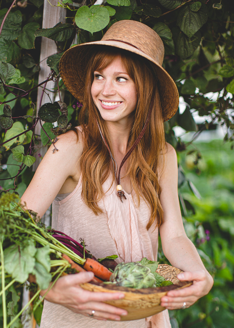 Abby Straw Bucket Hat