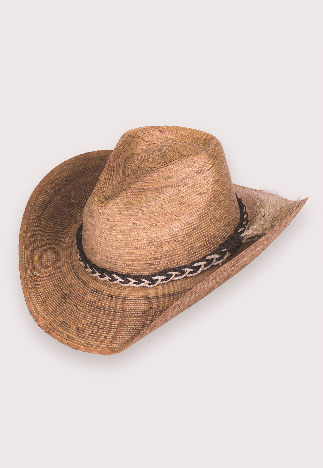 Women\'s Straw Western Hat in Tan with Braided Accent Breezy Braided Women main image 2
