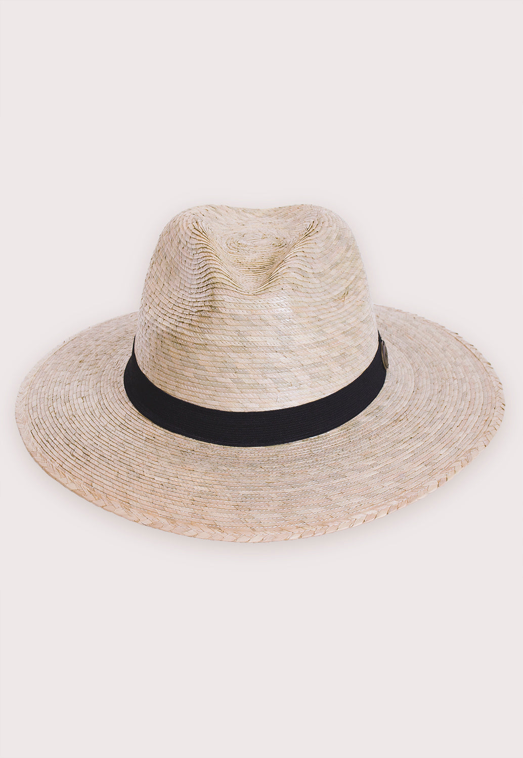 Wide Brim Straw Sun Hat with Black Band SUN & FUN Men main image 3