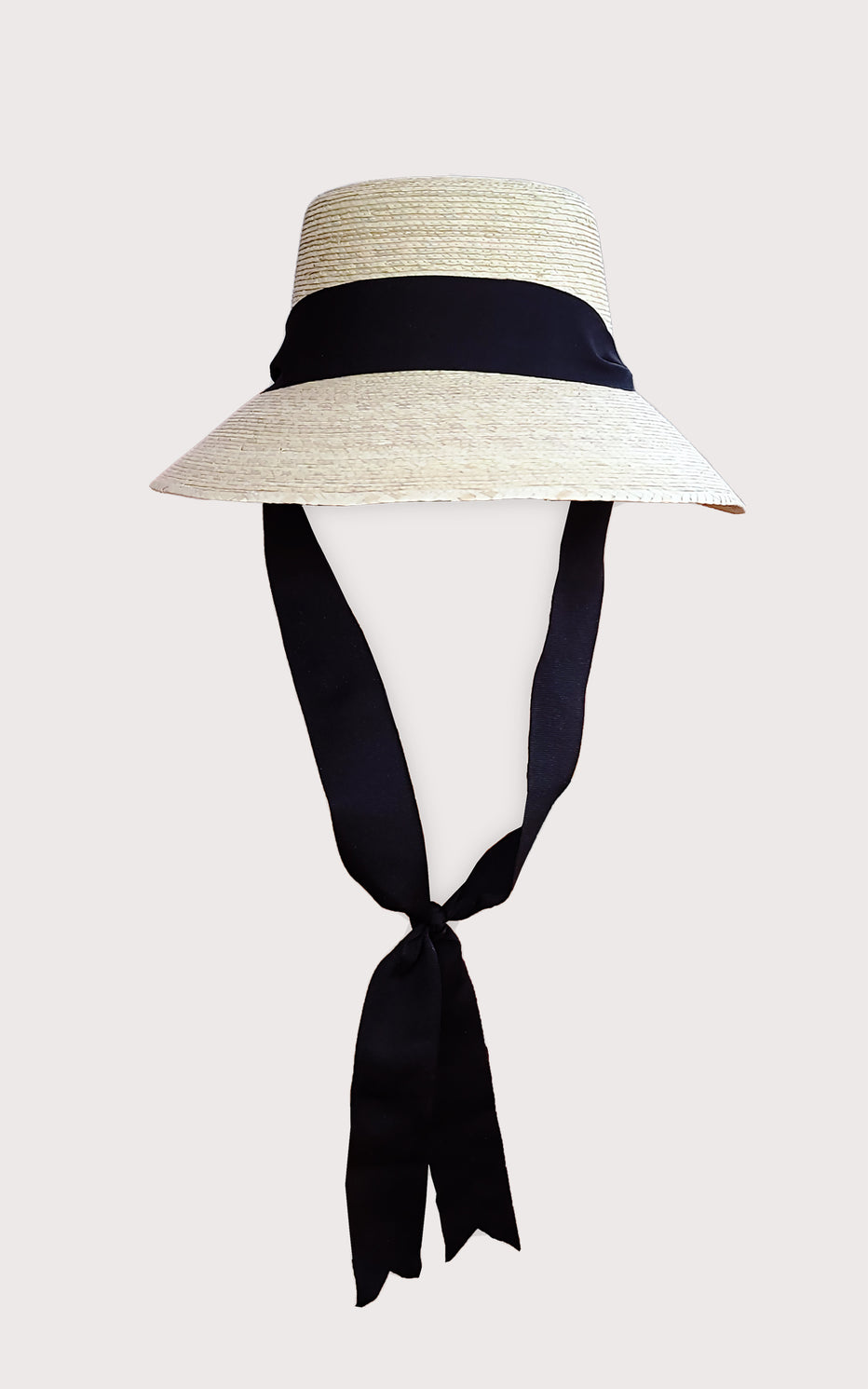 Hat With Ribbon Juno Straw Hat Ribbon Tie | Handwoven Palm Hat | Tula Hats