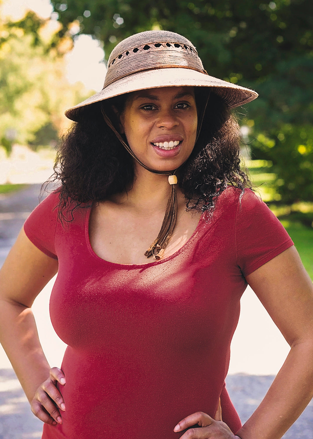 Laurel Lattice Straw Hat