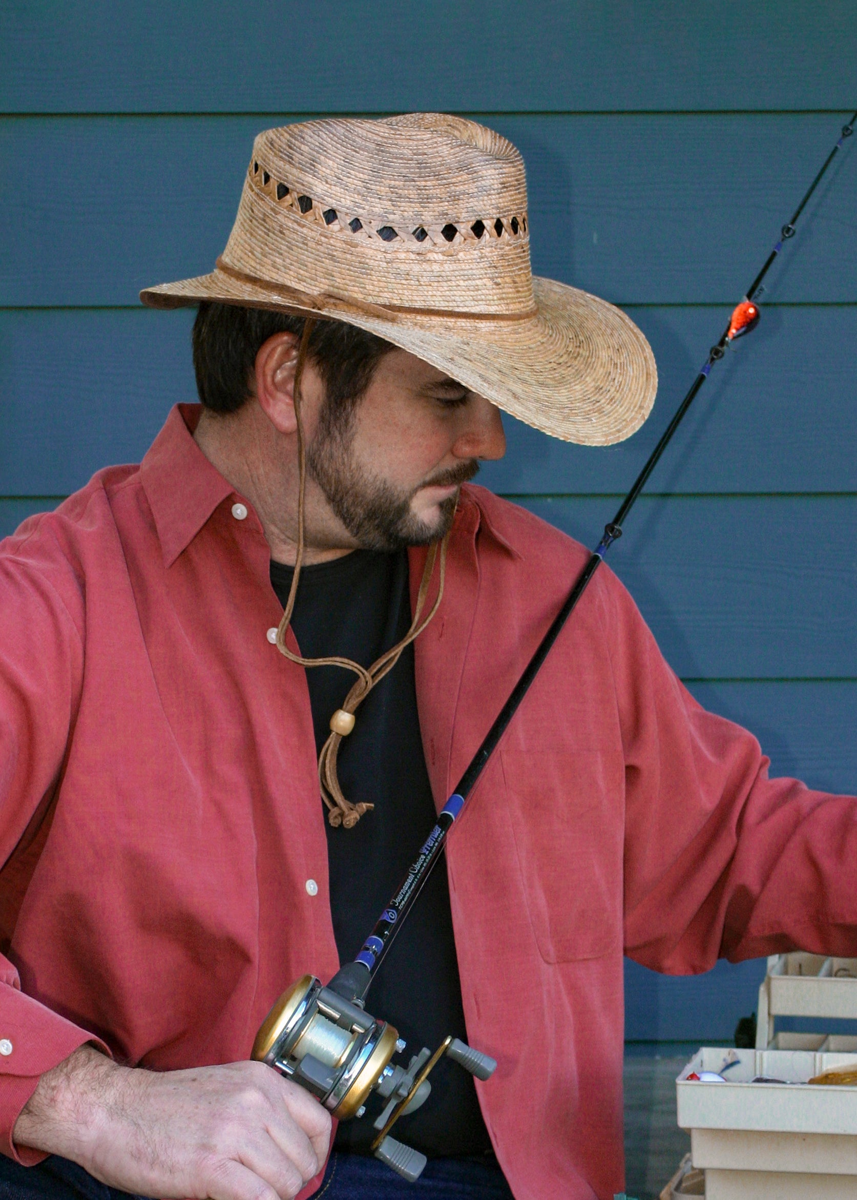 cane pole fishing lazy tree bank hat Tula Men's Unisex Angler Hat