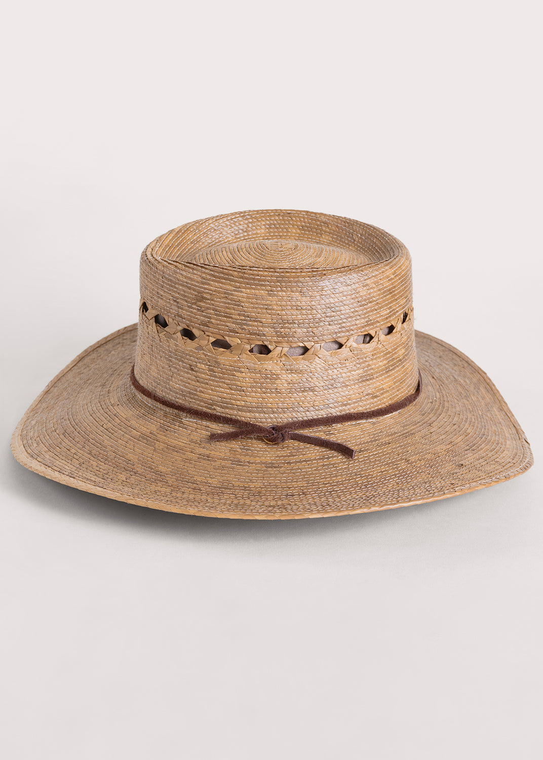 Outback Lattice Gambler Palm Straw Hat