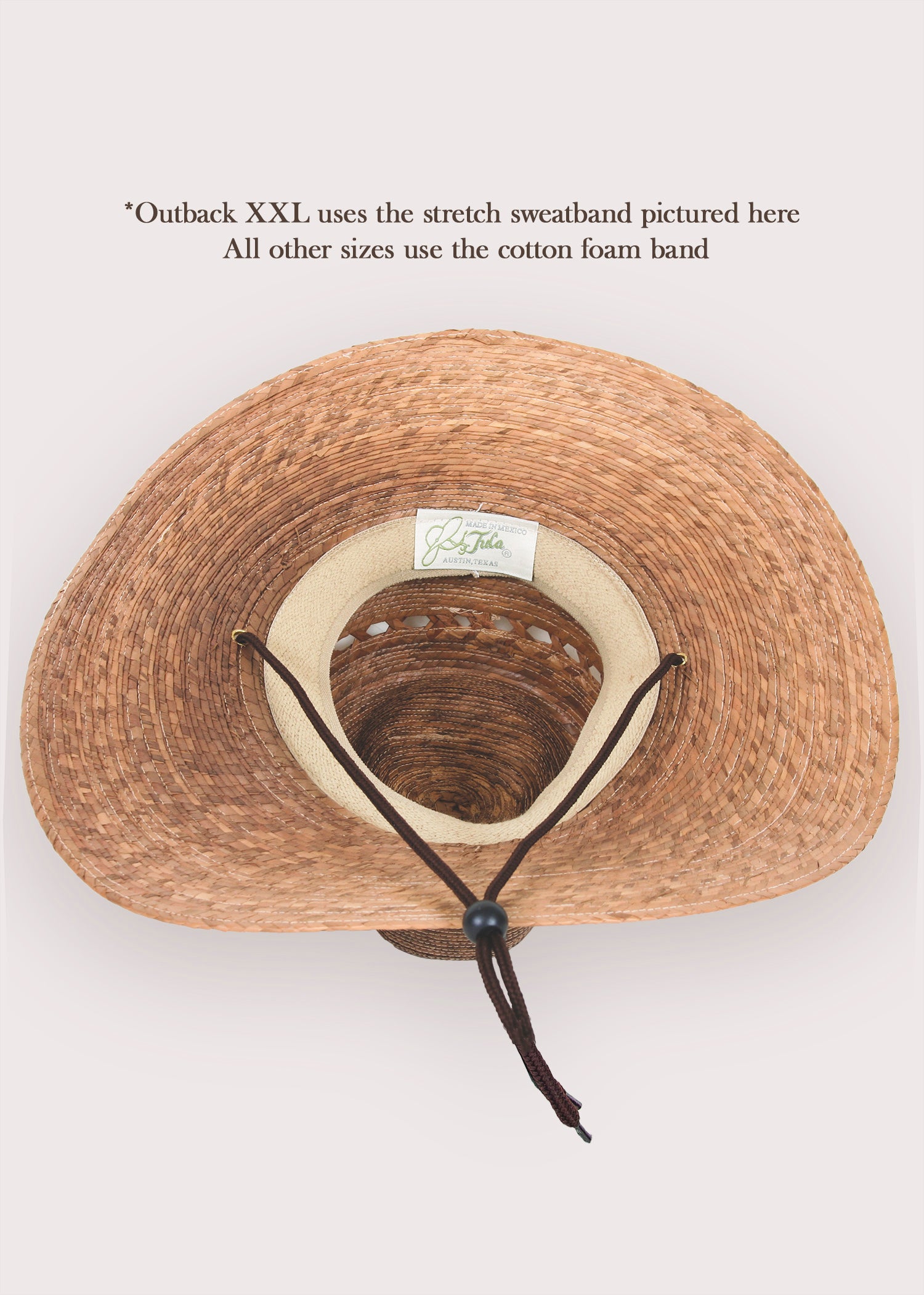 Outback Lattice Gambler Palm Straw Hat