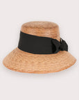 Somerset Straw Hat Black Bow Extra Large