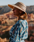 Laurel Lattice Straw Hat